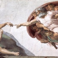 Michelangelo - Creazione di Adamo (Cappella sistina)